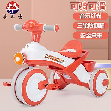 Детские велосипеды: Детский трехколесный велосипед-каталка XLT-SLC - 2-в-1: можно — 9