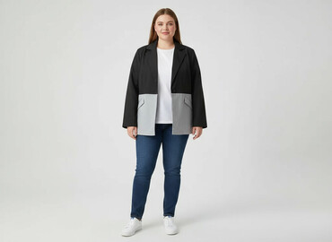 sinsay marynarki damskie wyprzedaż: Shein Curve, Women's blazer, size 4XL