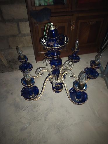 lent isiq: Çılçıraq, 6 lampa, Şüşə — 1