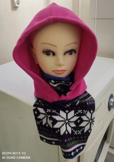 Головные уборы: Бафф флисовый зимний / Баффы зимние, супер длинные С флисовой — 4