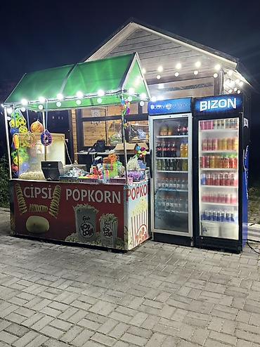 kiosk satici: Popkorn və içkilər köşkü – tam avadanlıqlı hazır biznes köşkü 3 ədəd — 1