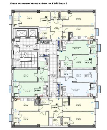 квартиру в тунгуче: 1 комната, 41 м², Элитка, 7 этаж, ПСО (под самоотделку)