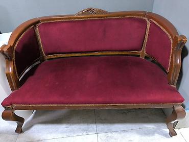 antik divan: Antik üslubda taxta divan - Material: bərk ağac karkas, əl oyma — 2