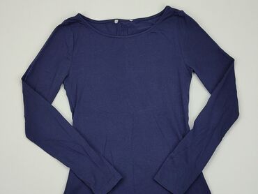 niebieska bluzki z długim rękawem: Блуза жіноча, S, стан - Дуже гарний