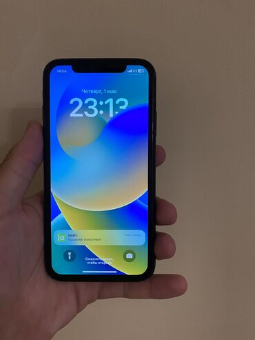 Apple iPhone: IPhone Xr, Б/у, 64 ГБ, Jet Black, Чехол, 82 %