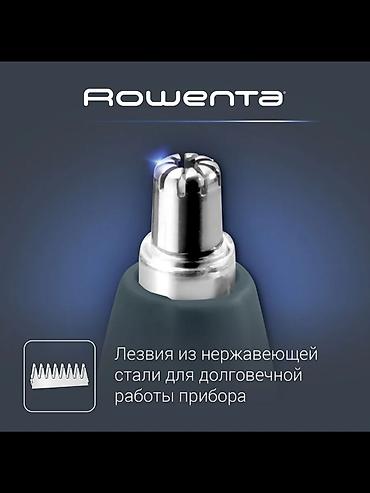 shaving machine: Триммер Rowenta, Для носа и ушей, Нержавейка, Подсветка экрана — 2