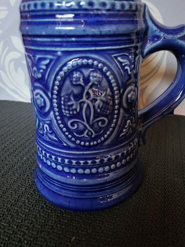 Čaše: Krigla nova rucni rad nemacka iz 70ih.god. Krigla rucni rad,rucno — 4