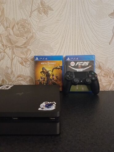 playstation kirayə: PlayStation 4 Slim oyun seti - Konsol: Sony PlayStation 4 Slim 500 gb