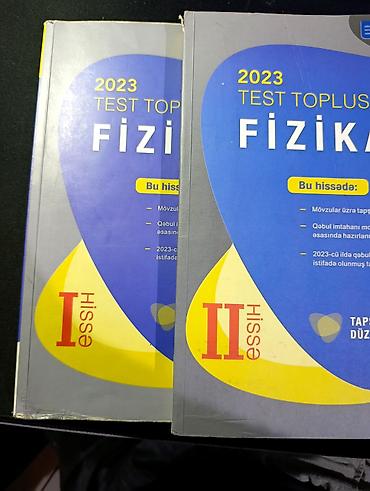 ensiklopediya kitabi: 2si birlikde 5 azn 1 və 2ci hissə 2023 Fizika test topluları — 1