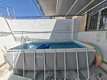 İdman və istirahət: Intex karkaslı hovu z – düzbucaqlı model - Marka/model: Intex, metal — 2