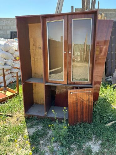 шкаф для посуда: Сервант, Колдонулган, Жыгач