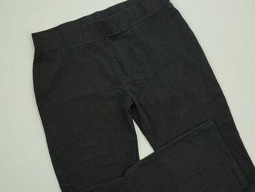 Spodnie: Spodnie 3XL (EU 46), stan - Idealny, wzór - Jednolity kolor, kolor - Czarny
