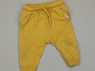 żółta bielizna: Sweatpants, H&M, 6-9 months, condition - Good