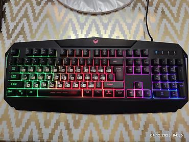 usb joystick pc: RGB işıqlanmaya malik oyun klaviatura və siçan dəsti (Motion şirkəti) — 1