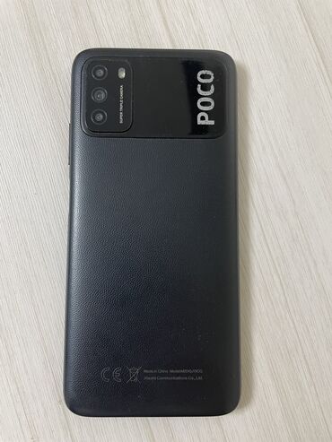 Poco: Poco M3, Б/у, 64 ГБ, цвет - Черный, 1 SIM, 2 SIM