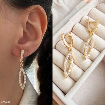 Bijuteriya dəstləri: Qızıl rəngli bijuteriya dəstləri 1) Qırmızı daşlı “marquise” forması — 12