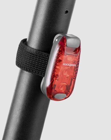 велосипедный фонарь: Велосипедный задний фонарь RockBros ZPWD-1 В виде зажима. Работает от
