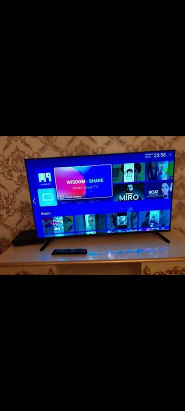 jvc televizor: Smart tv 109 ekran hoffman interneti var 400azn sahile Gəncə şəhərində