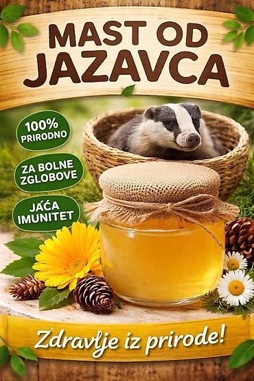 Food products: Mast od jazavca u medu – prirodna snaga za vaše zdravlje Šta je to: - — 2