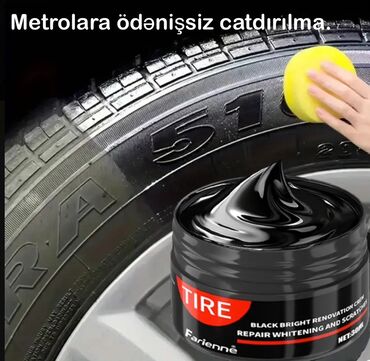 16lıq disk: Məhsul: Təkər bərpa və parlatma kremi (Farienne, NET: 30 ml)