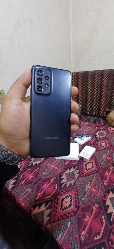 samsung j120: Samsung Galaxy A53 5G, 256 GB, rəng - Qara, Barmaq izi, İki sim kartlı, Face ID