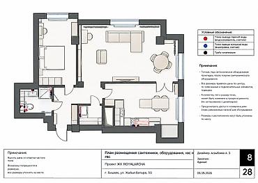real sight: 2 комнаты, 77 м², Южная Магистраль Элитка, 6 этаж, ПСО (под самоотделку) — 2