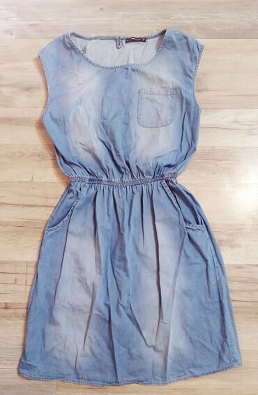 Dresses: M (EU 38), color - Light blue, Other style, With the straps
