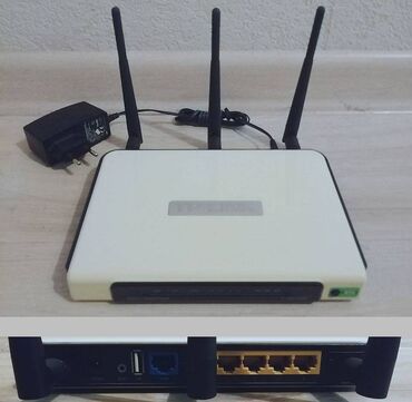 tp link tl mr3420 router wifi: Wi-Fi N450 гигабитный роутер с usb-портом, рабочий, в отличном