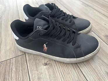 поло кроссовки: Мужские кроссовки, 40, Polo Ralph Lauren, Б/у, цвет - Черный, Бесплатная доставка — 1