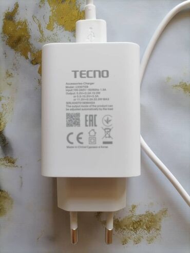 техно пова 6 нео: Зарядное устройство Tecno U330TEB белого цвета с европейской вилкой