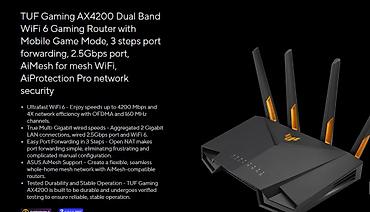 Asus TUF Gaming AX 4200 router satilir, Çox az işlənib və yeni