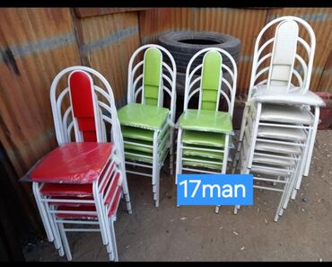 Stullar: Mətbəx üçün, Yeni, Qatlanmayan, rəng - Ağ Stul — 13