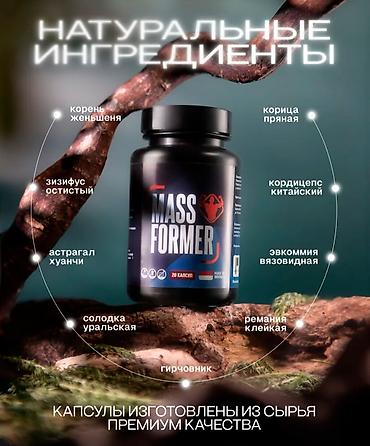 protein ocn creatine: Məhsul: Mass Former – qida əlavəsi (BAD), kapsul şəklində Təyinatı: - — 2