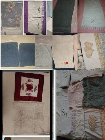 Kurtkalar: Məhsul: Dəsmal və yastıq/örtük dəsti Tərkib: - Müxtəlif ölçülü 12+ — 2