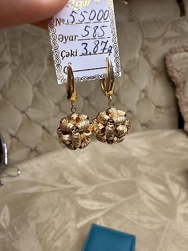 pandora sirqa: Sırğa, Pandora, Sarı qızıl, 585 Əyar, 387 g — 3