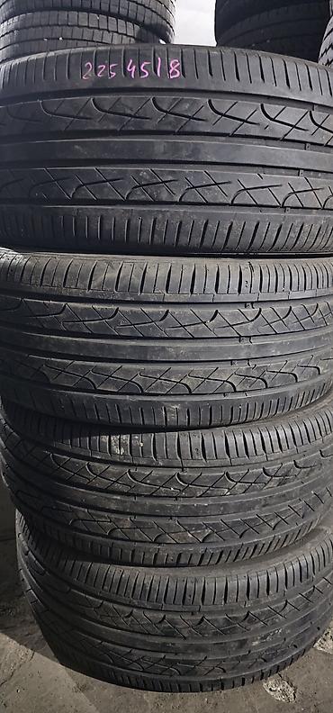 Шиналар 225 / 45 / R 18, Жай, Колдонулган, Комплект, Жеңил унаалар, Корея, Hankook lalafo.kg да Шиналар 225 / 45 / R 18, Жай, Колдонулган, Комплект, Жеңил унаалар, Корея, Hankook