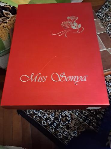 Miss Sonya brend pərdə dəsti - Rəng: narıncı/şaftalı tonlarında -