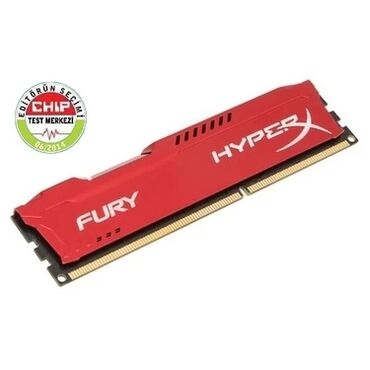 Kompüter ehtiyyat hissələri: Operativ yaddaş (RAM) Kingston, 8 GB, 1600 Mhz, DDR3, PC üçün, İşlənmiş