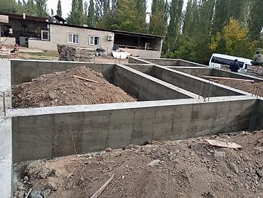 Бетон жумуштары: Услуги по устройству монолитных железобетонных фундаментов под частные — 3