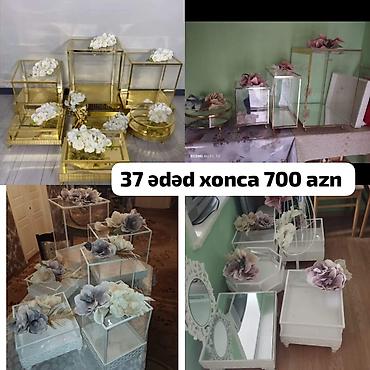 Məhsul: 37 ədəd xonça dəsti Təsvir: - Toy, nişan və xına mərasimləri
