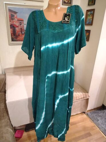 Haljine: Nova zenska indijska haljina za punije dame Nini. Indijska. Odlicna