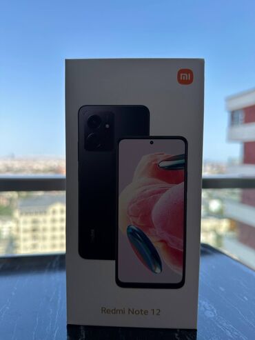 mobil wifi: Redmi Note 12, 128 GB, rəng - Qara, Sensor, Barmaq izi, İki sim kartlı
