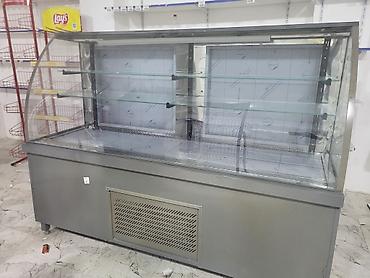 Soyuducu avadanlığı: Mağaza, market və kafe üçün soyuduculu vitrin.Az işlənib.Yeni — 1