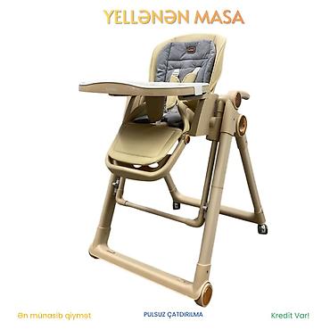 Yemək masaları, oturacaqları: 🪑 Burbay funksional Yellənən Uşaq Yemək Stulu 👶 6 aydan 3 yaşa qədər — 2