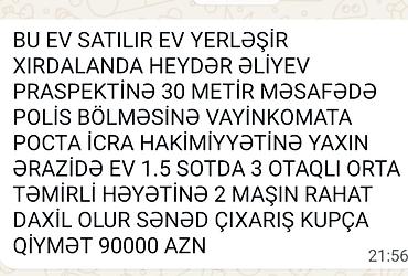 qax ev satisi: 3 otaqlı, 150 kv. m, Kredit yoxdur, Orta təmir — 1