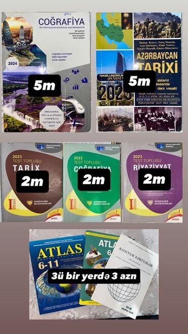 Boşqablar: Məktəb və abituriyentlər üçün dərslik və vəsaitlər paketi Yuxarıdakı