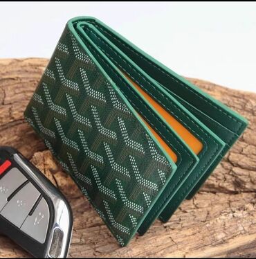 сумка из натуральной кожи: Мужской складной кошелёк Goyard с графическим узором - Форм-фактор