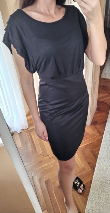 jeftine haljine kragujevac: Vero Moda S (EU 36), bоја - Crna, Kratkih rukava