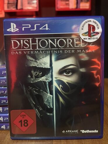 playstation прокат: PS4 üçün "Dishonored 2: Das Vermächtnis der Maske" oyunu. Bu, Arkane