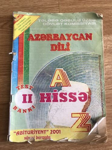 azerbaycan dili test banki 2 ci hisse cavablari 2001: Ana dili test banki 1,2-ci hisseler 4 azn yenidir.abituriyent 2001-ci